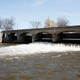 The Flint River is shown in downtown Flint April 20, 2016 in Flint, Michigan.
